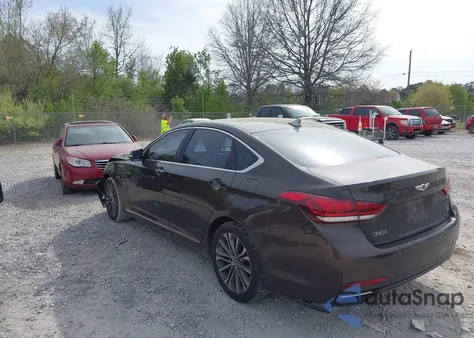 2016 Hyundai Genesis 3.8 из США, поврежденный, VIN KMHGN4JE3GU142889